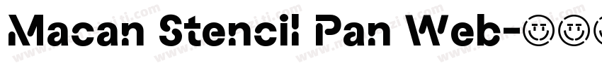 Macan Stencil Pan Web字体转换